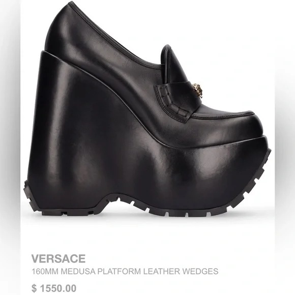 Versace: Medusa Triplatform Wedge - Picture 15 of 16